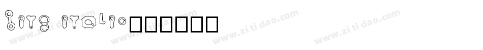 Bits Italic字体转换